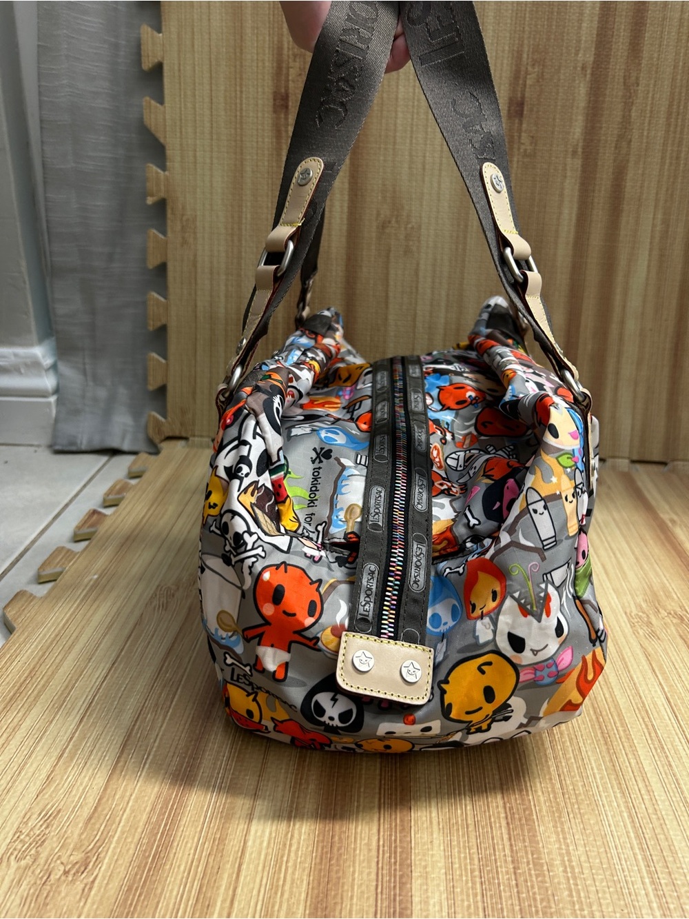 Vintage Tokidoki for LeSportsac Gioco Inferno Barrel Bag Qee - Picture 5 of 15